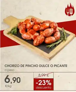 Supermercados Plaza Chorizo de pincho dulce o picante oferta