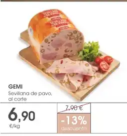 Supermercados Plaza GEMI Sevillana de pavo oferta