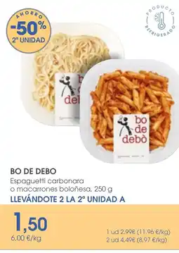 Supermercados Plaza BO DE DEBO Espaguetti carbonara oferta