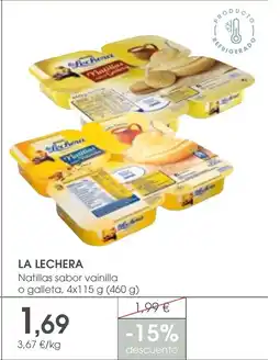 Supermercados Plaza LA LECHERA Natillas sabor vainilla oferta