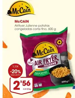 Supermercados Plaza MCCAIN Airfryer Julienne patatas congeladas corte fino oferta