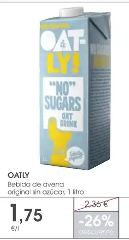 Supermercados Plaza OATLY Bebida de avena original sin azúcar oferta