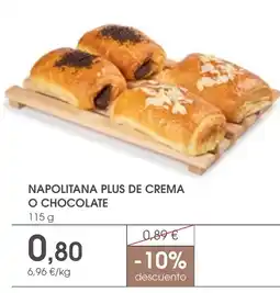Supermercados Plaza Napolitana plus de crema o chocolate oferta