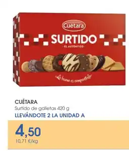 Supermercados Plaza CUÉTARA Surtido de galletas oferta
