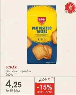 Supermercados Plaza SCHÄR Biscotes crujientes oferta