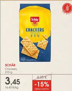 Supermercados Plaza SCHÄR Crackers oferta