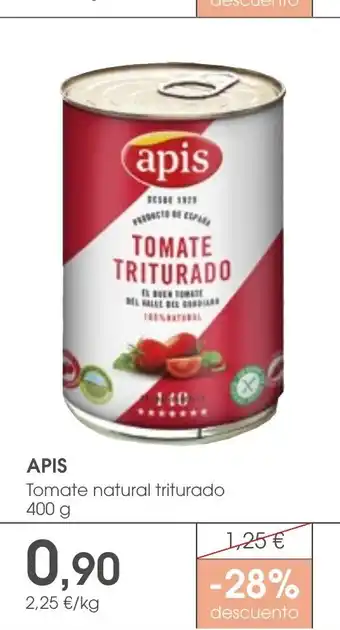 Supermercados Plaza APIS Tomate natural triturado oferta