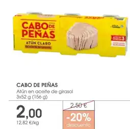 Supermercados Plaza CABO DE PEÑAS Atún en aceite de girasol oferta