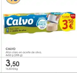 Supermercados Plaza CALVO Atún claro en aceite de oliva oferta