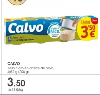 Supermercados Plaza CALVO Atún claro en aceite de oliva oferta