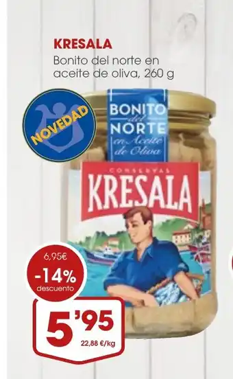 Supermercados Plaza KRESALA Bonito del norte en aceite de oliva oferta