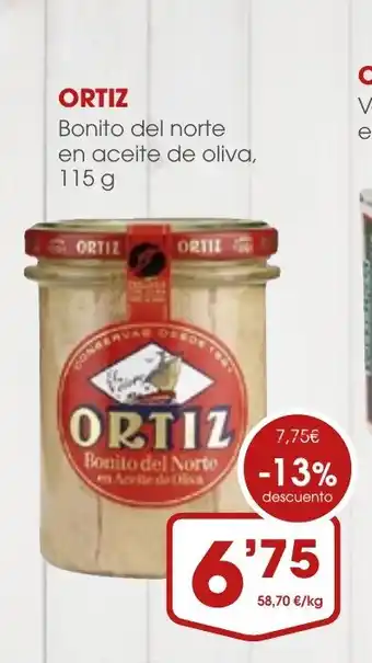 Supermercados Plaza ORTIZ Bonito del norte en aceite de oliva oferta