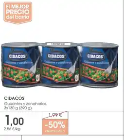 Supermercados Plaza CIDACOS Guisantes y zanahorias oferta