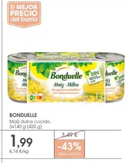 Supermercados Plaza BONDUELLE Maíz dulce cocido oferta