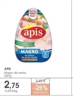 Supermercados Plaza APIS Magro de cerdo oferta