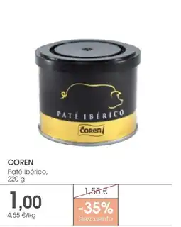 Supermercados Plaza COREN Paté ibérico oferta
