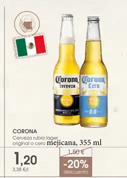 Supermercados Plaza CORONA Cerveza rubia lager oferta
