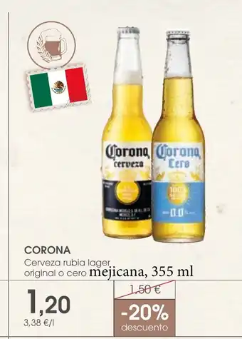 Supermercados Plaza CORONA Cerveza rubia lager oferta