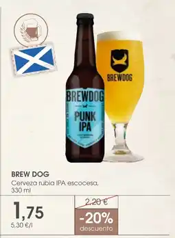 Supermercados Plaza BREW DOG Cerveza rubia IPA escocesa oferta