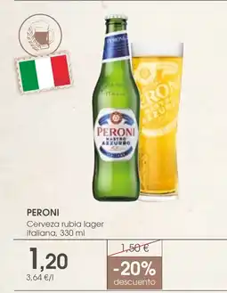 Supermercados Plaza PERONI Cerveza rubia lager italiana oferta