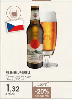 Supermercados Plaza PILSNER URQUELL Cerveza rubia lager checa oferta