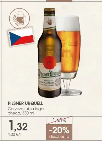 Supermercados Plaza PILSNER URQUELL Cerveza rubia lager checa oferta
