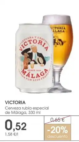 Supermercados Plaza VICTORIA Cerveza rubia especial oferta
