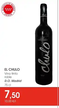 Supermercados Plaza EL CHULO Vino tinto roble oferta