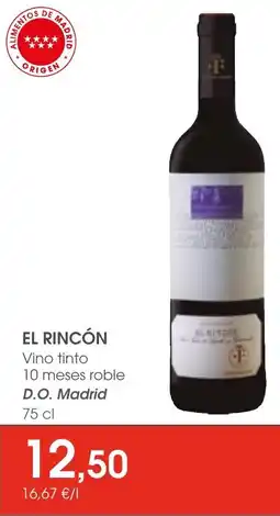 Supermercados Plaza EL RINCÓN Vino tinto 10 meses roble oferta