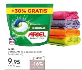 Supermercados Plaza ARIEL Detergente en cápsulas original oferta