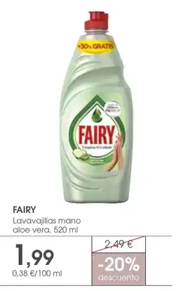 Supermercados Plaza FAIRY Lavavajillas mano aloe vera oferta