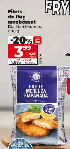 Maxi Dia Filets de lluç arrebossat oferta