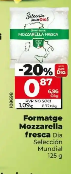 Maxi Dia Formatge Mozzarella fresca oferta