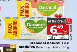 Maxi Dia DANACOL natural / de maduixa oferta