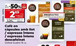 Maxi Dia Cafè en càpsules amb llet / espresso intens / espresso intens descafeinat oferta