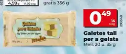 Maxi Dia Galetes tall per a gelats oferta