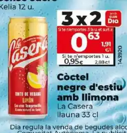 Maxi Dia Còctel negre d'estiu amb llimona oferta