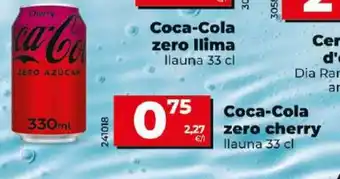 Maxi Dia COCA COLA zero cherry oferta