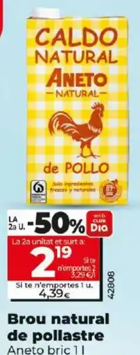 Maxi Dia Brou natural de pollastre oferta