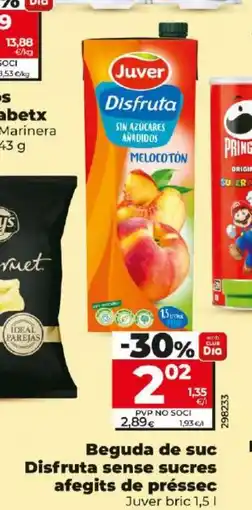 Maxi Dia Beguda de suc Disfruta sense sucres afegits de préssec oferta