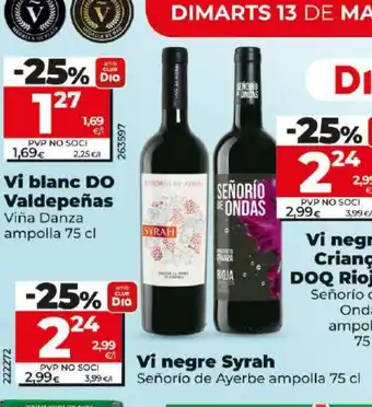 Maxi Dia Vi negre Syrah oferta