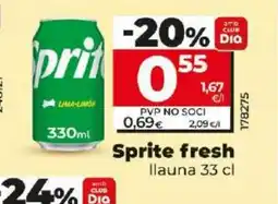 Maxi Dia SPRITE Fresh oferta