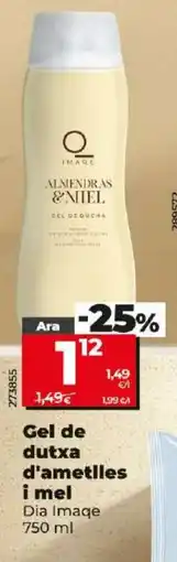 Maxi Dia Gel de dutxa d'ametlles i mel oferta