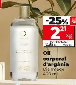 Maxi Dia Oli corporal d'argània oferta