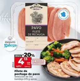 Dia Filete de pechuga de pavo oferta