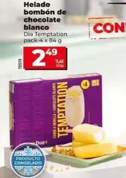 Dia Helado bombón de chocolate blanco oferta