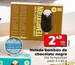 Dia Helado bombón de chocolate negro oferta