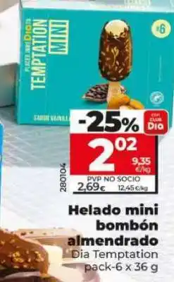 Dia Helado mini bombón almendrado oferta
