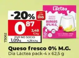 Dia Queso fresco 0% M.G oferta