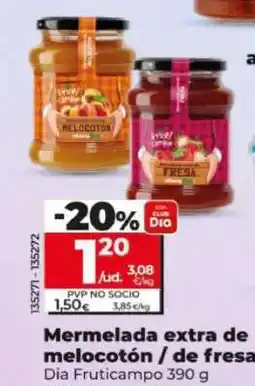 Dia Mermelada extra de melocotón / de fresa oferta